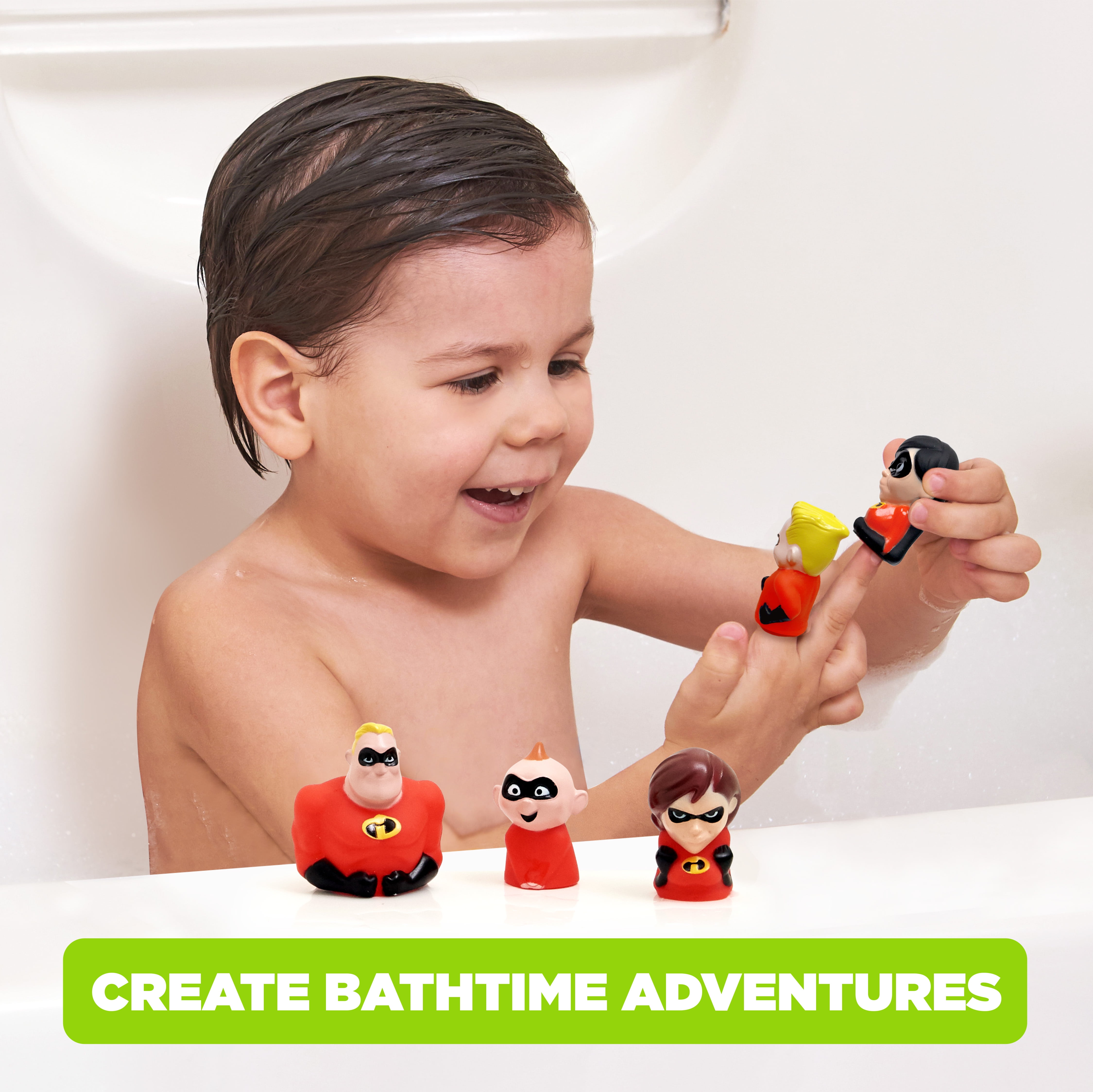 Disney Pixar 'Incredibles 2' Bath Finger Puppets, 5 Pack