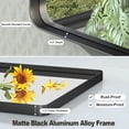 thumbnail image 5 of GODCHAR 40"x30" Multiple Sizes Metal Framed Bathroom Mirror Tempered Glass Anti-Rust Black, 5 of 9
