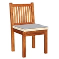 thumbnail image 3 of 9 Piece Rectangular Teak Wood Elzas Outdoor Patio Dining Set With Cushions, A-Grade Teak Wood, 3 of 5