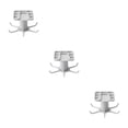 thumbnail image 2 of kurtrusly Kitchen Hanger Self-adhesive Replacement Solid Color Rotatable 6 Claw Detachable Cup Brush Rack Holder Accessories Grey 3Set, 2 of 6