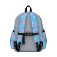 thumbnail image 3 of Butterfly and Floral Pink Pattern Cute School Backpack with Padded Back and Adjustable Shoulder Straps 13.4"x11"x4.7", 3 of 5