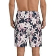 thumbnail image 2 of Yiaed Lilies Flowers for Men's Soft Sleep Pajama Short Lounging Pajama Shorts-X-Large, 2 of 8