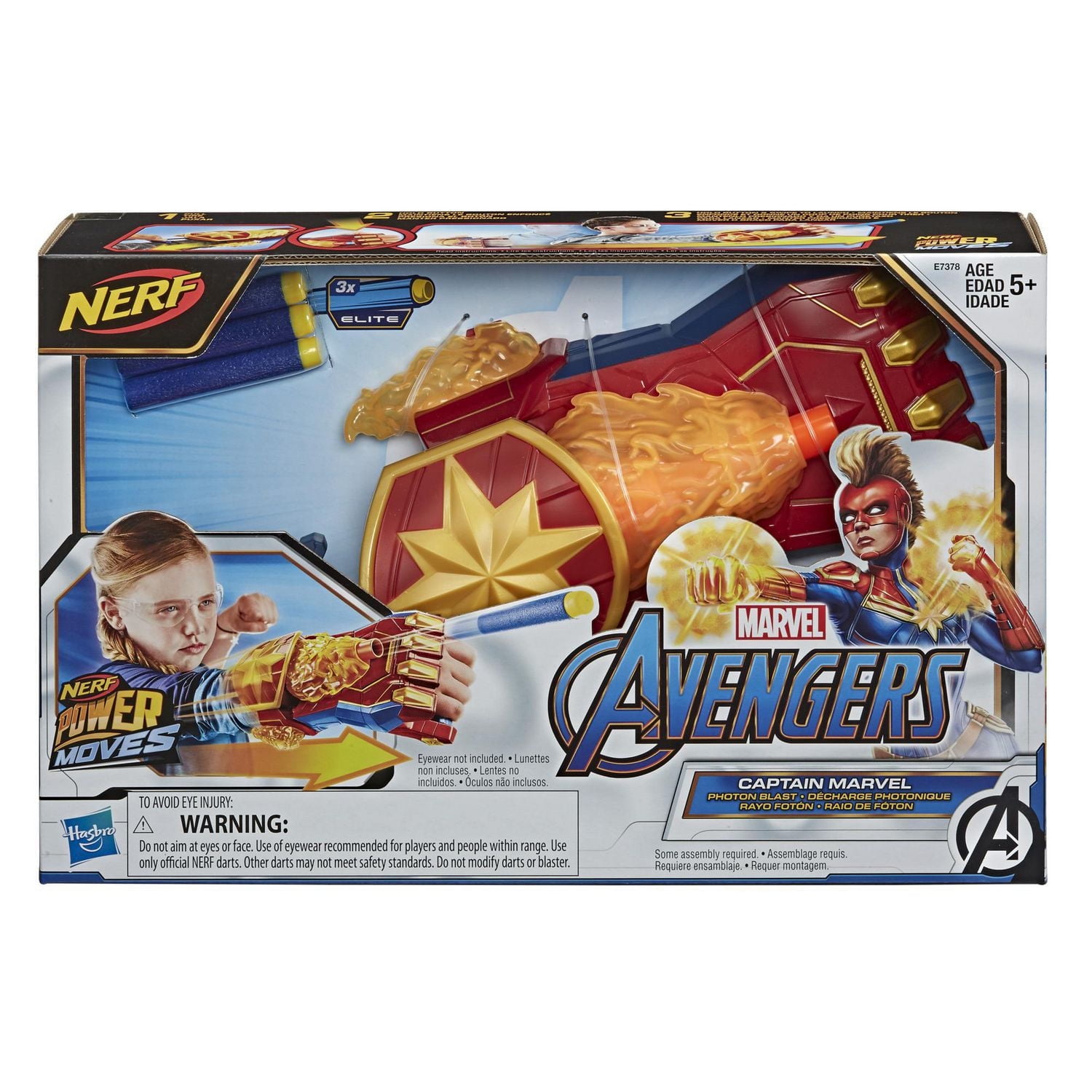 Marvel Avengers Captain Marvel Photon Blast Gauntlet