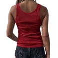 thumbnail image 2 of Summer Sleeveless Women Lace-Up Slim Fit V-Neck Tank Tops, 2 of 2