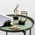 thumbnail image 5 of Modern Golden Musical Note Ornament for Home Decor,Creative Handicraft Musical Note Sculpture Tabletop Decor,Art Figurine Golden Musical Note Art Statuette for Room Cabinet Desk Decoration, 5 of 6
