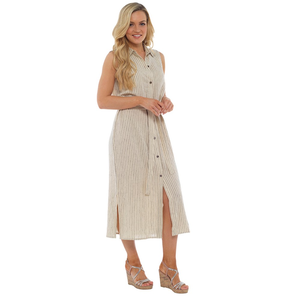 indigo roc linen dress