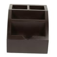 thumbnail image 5 of Raindrops Dark Brown Business Card Holder for Office Desk, Stylish Stationery Organizer, 1 Piece, 5 of 8