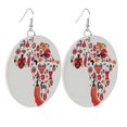thumbnail image 2 of Pendientes de madera natural con Forma de mapa colorido Yashi 60564, 2 of 5