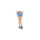 thumbnail image 2 of Aeropostale Womens Faded Knit Shorty Mini Athletic Shorts, Azul, Grande Aeropostale Mini, 2 of 3