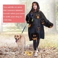 thumbnail image 4 of Wearable Oversized Blanket,Halloween Glowing Pumpkins Pattern Wearable Blanket Hoodie for Adults,Cozy Hooded Blankets with Super Pockets,Super Warm Fuzzy Pullover for Women & Men, 4 of 6