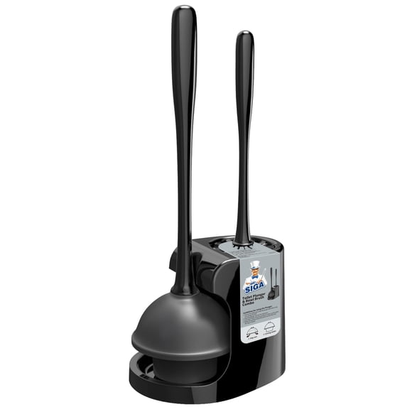 MR.SIGA Débouchoir de Toilette et Brosse pour Cuvette Combo pour B