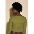 thumbnail image 2 of Cosabella womens  Britt Cross Front Top, s, Green, 2 of 3