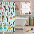 thumbnail image 3 of Erosebridal Ballet Waterproof Shower Curtain 72Wx72L Dance Bathroom Curtain, Black Green, 3 of 5