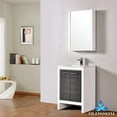 thumbnail image 1 of Milan 24" w/ Medicine Cabinet (Glossy White & Silver Grey), 1 of 3