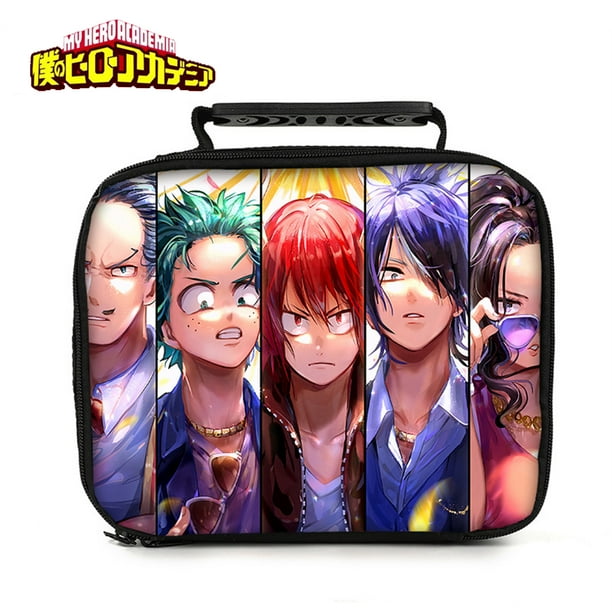 Portable Student Lunch Bag Anime My Hero Academia Lunch Box,6