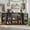 Black, variant on Gizoon 45" Coffee Bar Cabinet with Storage Drawers, White Kitchen Sideboard Buffet Table with Rustic Top, Pantry Cupboard for Dining Room
