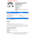 thumbnail image 2 of Rear Brake Pad Rotor and Caliper Set - Compatible with 2012 - 2015 Volkswagen Passat 2013 2014, 2 of 2