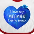 thumbnail image 4 of Inktastic I Love My Meemaw Berry Much Boys or Girls Baby Bib, 4 of 4