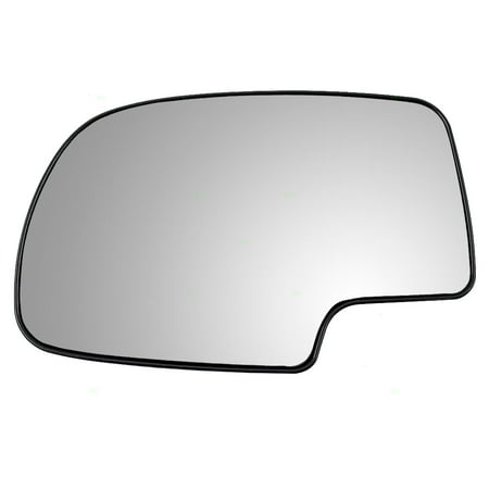Side View Mirror Glass Replacement Drivers Power Side View Mirror Glass with Base Replacement for Chevrolet GMC SUV Pickup Truck 12477843 ()