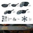 thumbnail image 6 of Thyme & Table 18-Piece Non-stick Diecast Cookware & Silicone Utensil Set, Pots and Pans Set - Atlantic Blue, 6 of 9