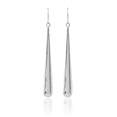 thumbnail image 3 of 14K Solid White Gold Drop Dangle Earrings, 3 of 10