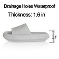 thumbnail image 6 of Cloud Slide Sandal for Women and Men, Pillow Slippers Thicken Sole Slide, Shower Bathroom Slides Sandals, Slides Super Comfy Soft Foam Slip-Resistant Slides, 6 of 6
