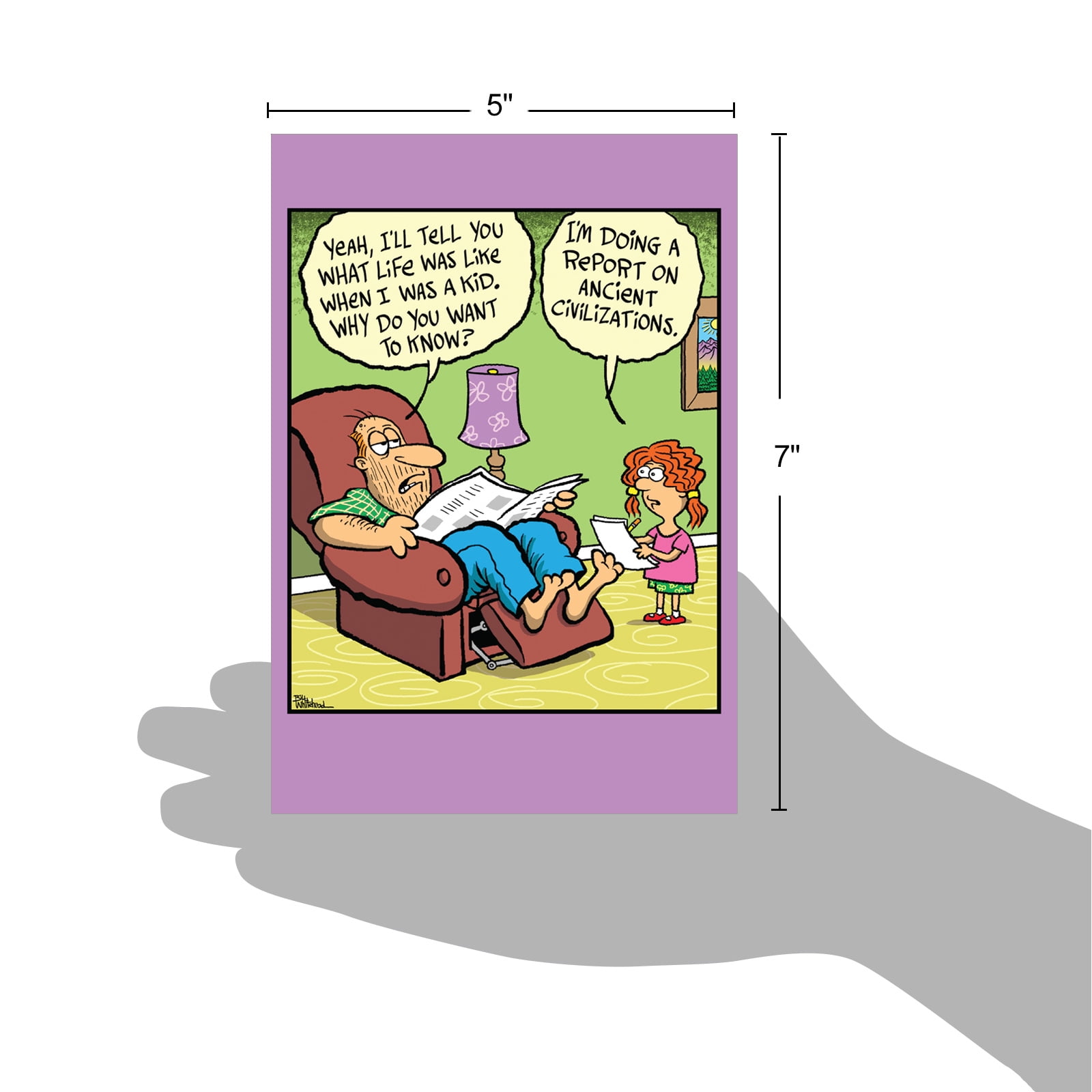 1 Funny Birthday Card with Envelope - Ancient Civilizations Father C6785BFG  - Walmart.com