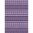 thumbnail image 1 of Ahgly Company Machine Washable Indoor Rectangle Transitional Dark Purple Area Rugs, 2' x 5', 1 of 7