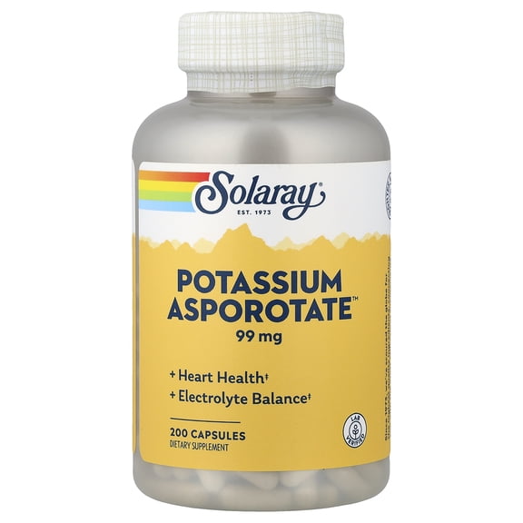 Solaray Potassium Asporotate 99 mg 200 Caps