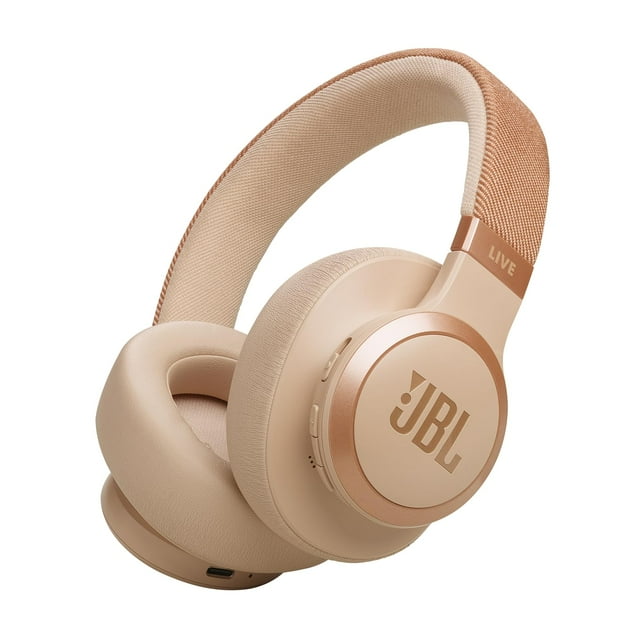JBL Live 770NC - Auriculares inalámbricos supraaurales con verdadera cancelación de ruido adaptativa con ambiente inteligente, hasta 65 horas de duración de la batería, diadema de tela de ajuste cómod