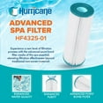 thumbnail image 2 of Hurricane HF4325-01 Advanced Spa Filter Cartridge for Unicel C-4325 and PA225, 2 of 6