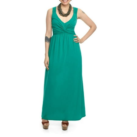Miss Tina - Women's Twist Front Maxi Dress