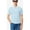 Blue - white, variant on Mens Striped Polo Shirt, Blue, Medium