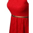 thumbnail image 3 of Women's Stretchy Lovely Lace Dress w Detachable belt, 3 of 3