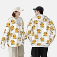 thumbnail image 4 of Balery Cute Duck With Headphone Sudadera ligera de manga larga con capucha y protección solar UPF 50+ para hombre y mujer, ideal para pesca y running-Medium, 4 of 7