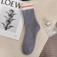 thumbnail image 3 of Tiqkatyck Fuzzy Socks Clearance Christmas Socks for Adults Autumn Winter Color Matching Plush Insulation Coral Velvet Home Socks Carpet Socks Sleep Socks Womens Socks Dark Gray, 3 of 3