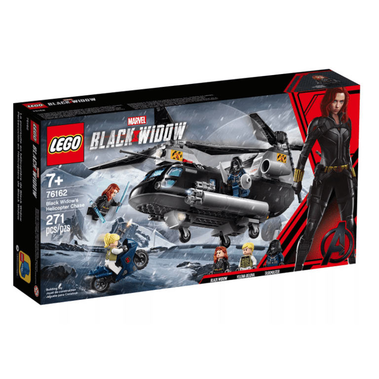 LEGO Avengers Black Widow's Helicopter Chase Playset Minifigures 76162 - Walmart.com