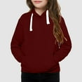thumbnail image 2 of Kedxroy Girls Boys Hoodie Sweatshirt Solid Full Zip Jacket Casual Classic Tops Green,11-12 Years, 2 of 8