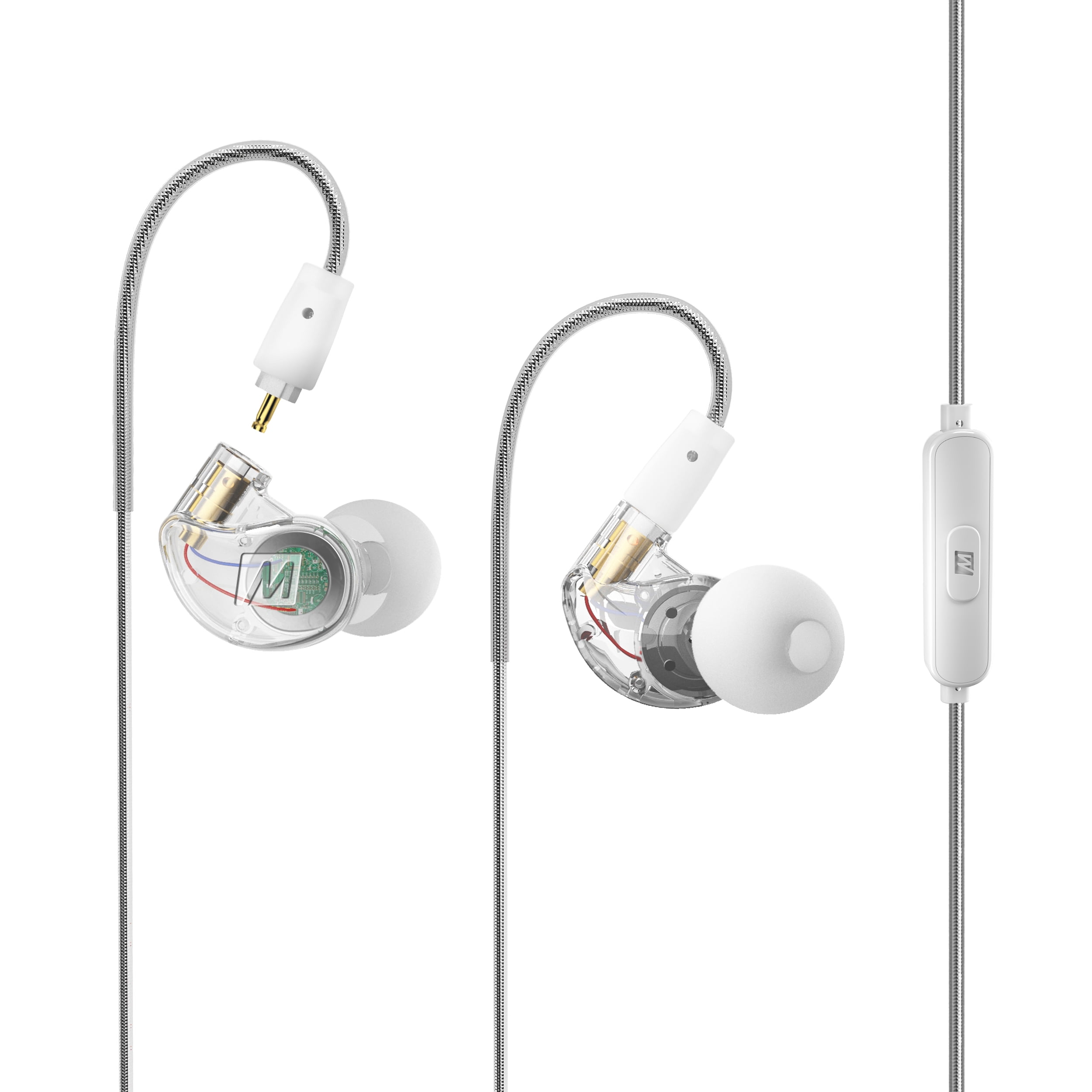 MEE audio M6 VR In-Ear Gaming Headset with Mic Cable, Clear
