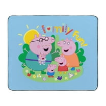 CafePress - Peppa Pig: Family Fun! - 50" x 60" Water-Resistant Outdoor Picnic Blanket