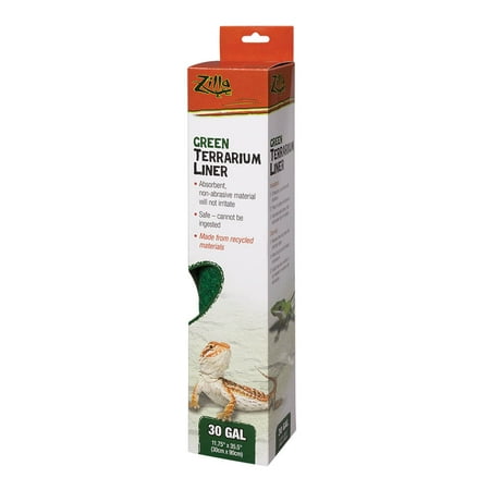 - Zilla Substrate Terrarium Liner For Reptiles, Size 30 Green