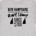 thumbnail image 4 of Inktastic New Hampshire Awesome Since 1788 Boys or Girls Long Sleeve Toddler T-Shirt, 4 of 5