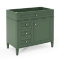 thumbnail image 5 of Zateety 36'' Bathroom Vanity without Top Sink, Modern Bathroom Storage Cabinet with 2 Drawers and a Tip-out Drawer, Solid Wood Frame (NOT INCLUDE BASIN SINK), 5 of 7