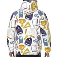 thumbnail image 5 of Hoodies for Men - bag ruler pen Print Long Sleeve Comfrt Men'S Fashion Hoodies & Sweatshirts, Sweatshirts for Men Hoodies Pullover Clothing Clothes with Pouch, 5 of 7