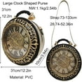 thumbnail image 6 of Baguery PVC Clock Shaped Crossbody Bag - Waterproof Adjustable Shoulder Purse for Women, 6 of 7