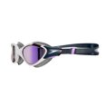 thumbnail image 2 of Speedo Women's Biofuse 2.0 Mirrored Swim Goggles - White/Navy, One Size, 2 of 4