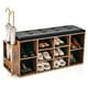 thumbnail image 1 of Costway Banco de Almacenamiento de Zapatos con Soporte para Paraguas, Banco de Entrada de 10 Compartimentos con Estante Ajustable/Cojín, Organizador de Zapatos para la Sala de Estar/Dormitorio/Entrada, 1 of 5