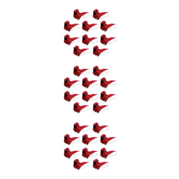 maskred Artificial Red Birds Set of 10 Beautiful Centerpieces for Home
