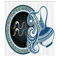 thumbnail image 3 of Ambesonne Zodiac Shower Curtain, Aquarius Sign, 69"Wx84"L, Multicolor, 3 of 5