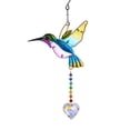 thumbnail image 1 of Trampa para pájaros de vidrieras, decoración de jardín de prisma colgante, colgante decorativo de colibrí, regalo para adultos", 1 of 5